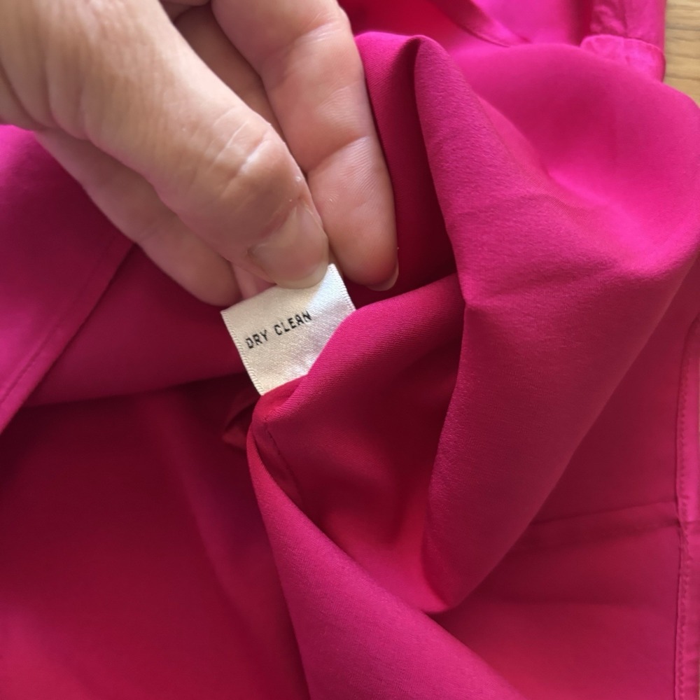 VTG Talbots Petites Silk Babydoll Camisole 6 Fuchsia‎  Sleeveless Y2K 2000s Cami - Picture 5 of 9